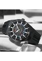 Reloj Curren 8491 Calendario Tablero Negro - Negro de Curren