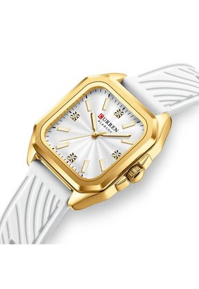 Reloj Curren 9113 Clasico Marco Dorado - Blanco