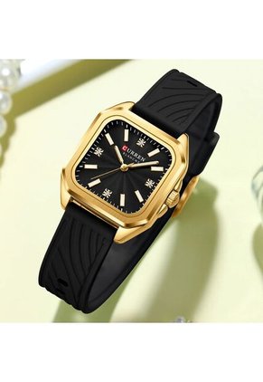 Reloj Curren 9113 Clasico Marco Dorado - Negro
