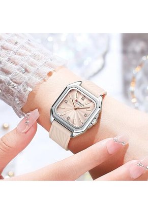 Reloj Curren 9113 Clasico Marco Plateado - Rosa