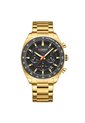 Reloj Curren 8497 Cronógrafo Tablero Negro - Dorado de Curren