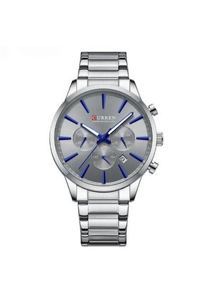 Reloj Curren 8435 Cronógrafo Tablero Gris - Plateado