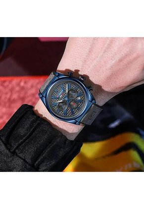 Reloj Curren 8392 Cronógrafo Tablero Negro - Gris