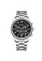 Reloj Curren 8466 Cronógrafo Tablero Negro - Plata de Curren