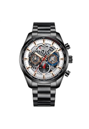 Reloj Curren 8391 Cronógrafo Todo Funcional Acero - Negro