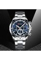 Reloj Curren 8355 Cronógrafo - Plata Tablero Azul de Curren