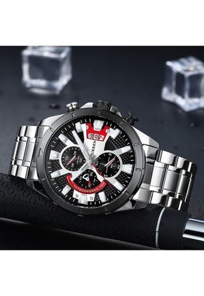 Reloj Curren 8401 Cronógrafo - Plata