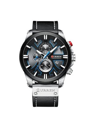 Reloj Curren Original 8346 Cronógrafo Plata - Negro