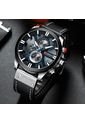 Reloj Curren Original 8346 Cronógrafo Plata - Negro de Curren