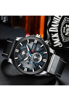 Reloj Curren Original 8346 Cronógrafo Plata - Negro