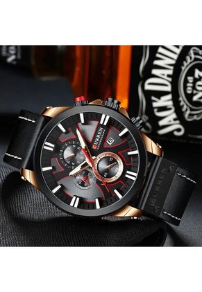 Reloj Curren Original 8346 Cronógrafo Bronce - Negro