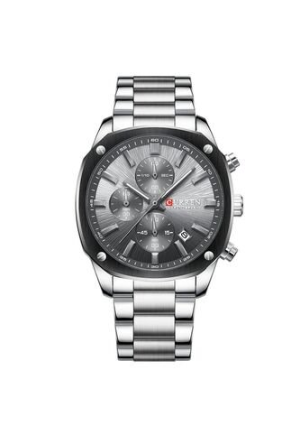 Reloj Curren 8490 Cronógrafo Tablero Gris - Plata Curren