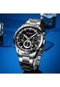 Reloj Curren 8355 Cronógrafo Tablero Negro - Plata de Curren