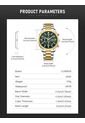 Reloj Curren 8490 Cronógrafo Tablero Verde - Bicolor de Curren