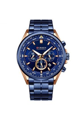 Reloj Curren 8399 Cronógrafo Caja Bronce - Azul