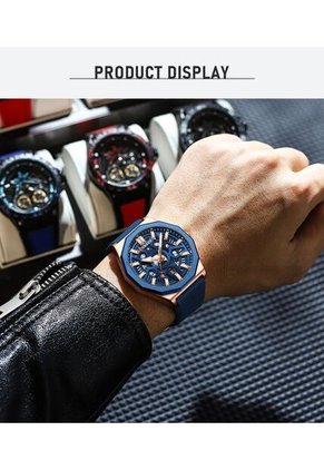 Reloj Curren 8437 Marco Bronce - Azul