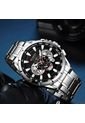 Reloj Curren 8363 Cronógrafo - Plata Fondo Negro de Curren