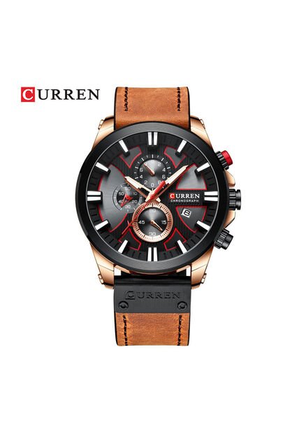 Reloj Para Hombre Curren Krec832011 Marr\u00f3n