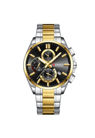Reloj Curren 8475 Cronógrafo Fondo Negro - Bicolor Curren