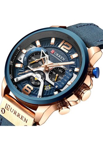 Reloj Curren 8329 Cronógrafo - Azul Curren