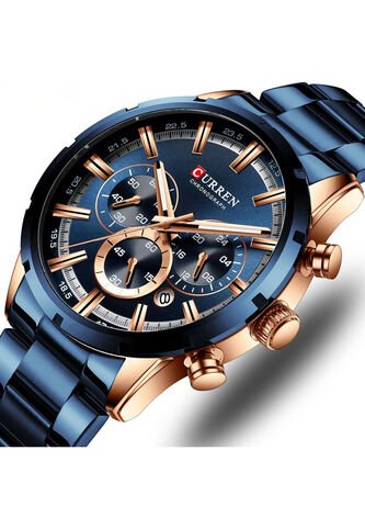 Reloj Curren 8355 Cronógrafo - Azul Curren
