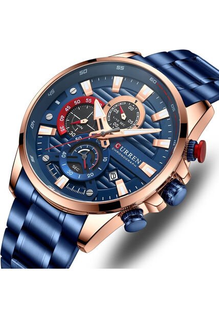 Reloj Curren 8415 Cronógrafo - Azul