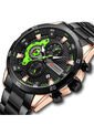 Reloj Curren 8402 Cronógrafo Tablero Gota Verde - Negro de Curren