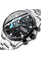 Reloj Curren 8402 Cronógrafo - Plata de Curren
