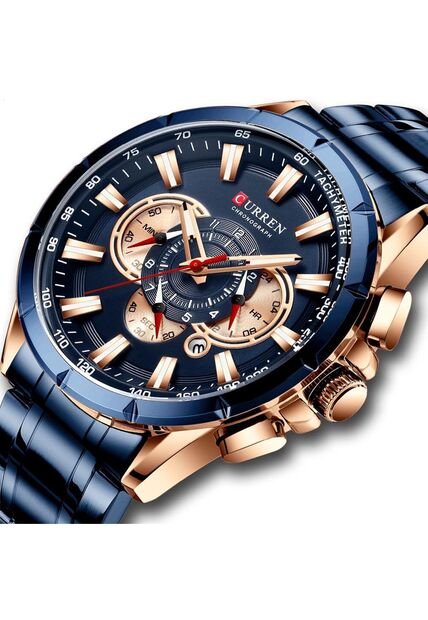Reloj Curren 8363 Cronógrafo - Azul