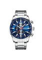 Reloj Curren 8351 Cronógrafo Todo Funcional Acero - Plata Fondo Azul de Curren