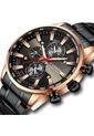 Reloj Curren 8351 Cronógrafo Todo Funcional Acero - Negro de Curren