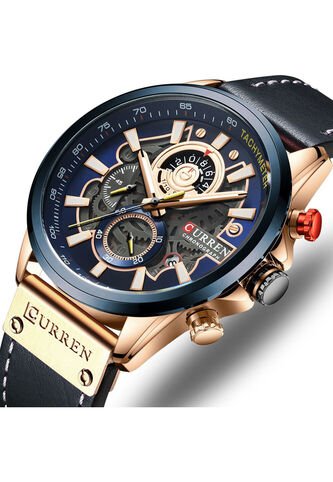 Reloj Curren 8380 Cronógrafo - Azul Curren