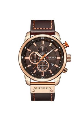 Reloj Curren 8291 Cronógrafo Tablero Café - Café