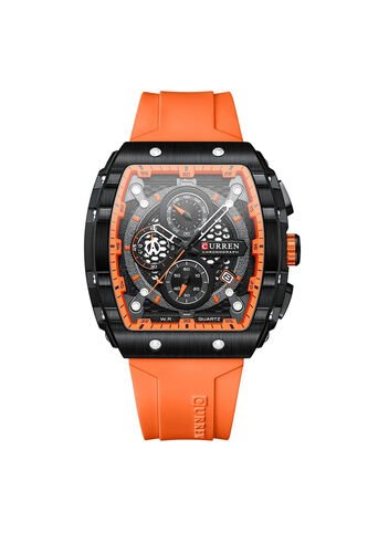 Reloj Curren Original 8442 Cronógrafo - Naranja Curren