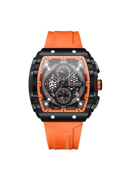 Reloj Curren Original 8442 Cronógrafo - Naranja