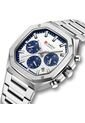 Reloj Curren 8459 Cronógrafo Tablero Blanco - Plata de Curren