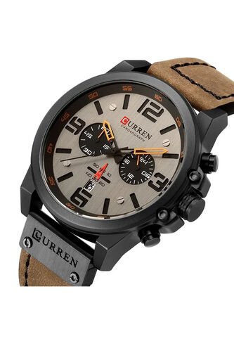 Reloj Curren 8314 Cronógrafo - Cafe Claro Curren