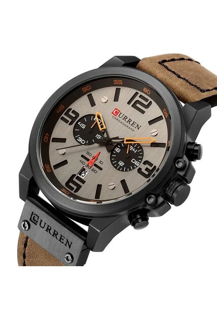 Reloj Curren 8314 Cronógrafo - Cafe Claro