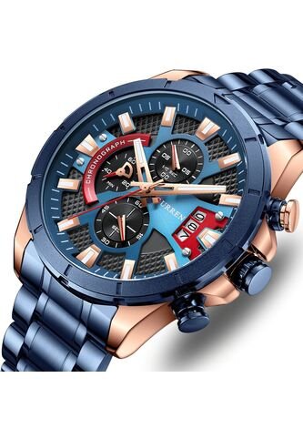 Reloj Curren 8401 Cronógrafo - Azul Curren