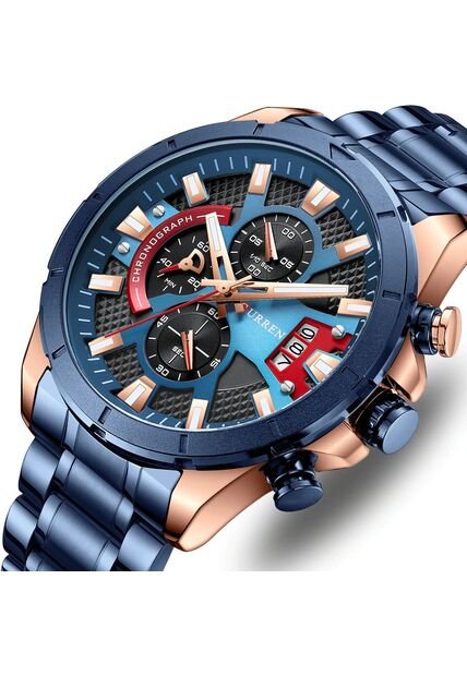 Reloj Curren 8401 Cronógrafo - Azul