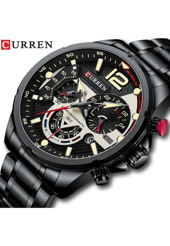 Reloj Curren 8395 Cronógrafo - Negro Curren