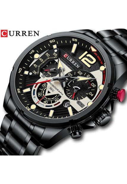Reloj Curren 8395 Cronógrafo - Negro