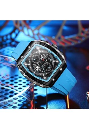 Reloj Curren 8442 Cronógrafo - Azul Claro