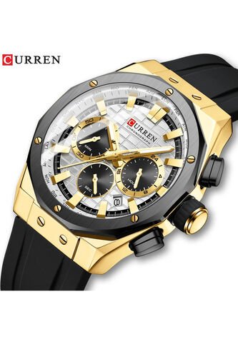 Reloj Curren 8464 Cronógrafo - Negro Curren
