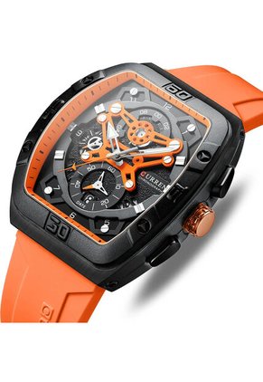 Reloj Curren 8443 Cronógrafo - Naranja