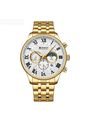 Reloj Curren 8427 Cronógrafo Tablero Blanco - Dorado de Curren