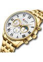 Reloj Curren 8427 Cronógrafo Tablero Blanco - Dorado de Curren