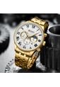Reloj Curren 8427 Cronógrafo Tablero Blanco - Dorado de Curren