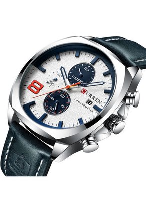 Reloj Hombre Curren Original 8324 Cronógrafo - Azul