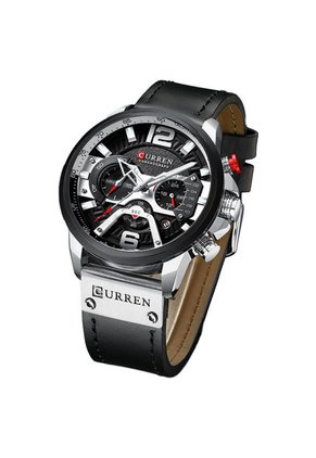 Reloj Curren 8329 Cronógrafo - Negro / Plata